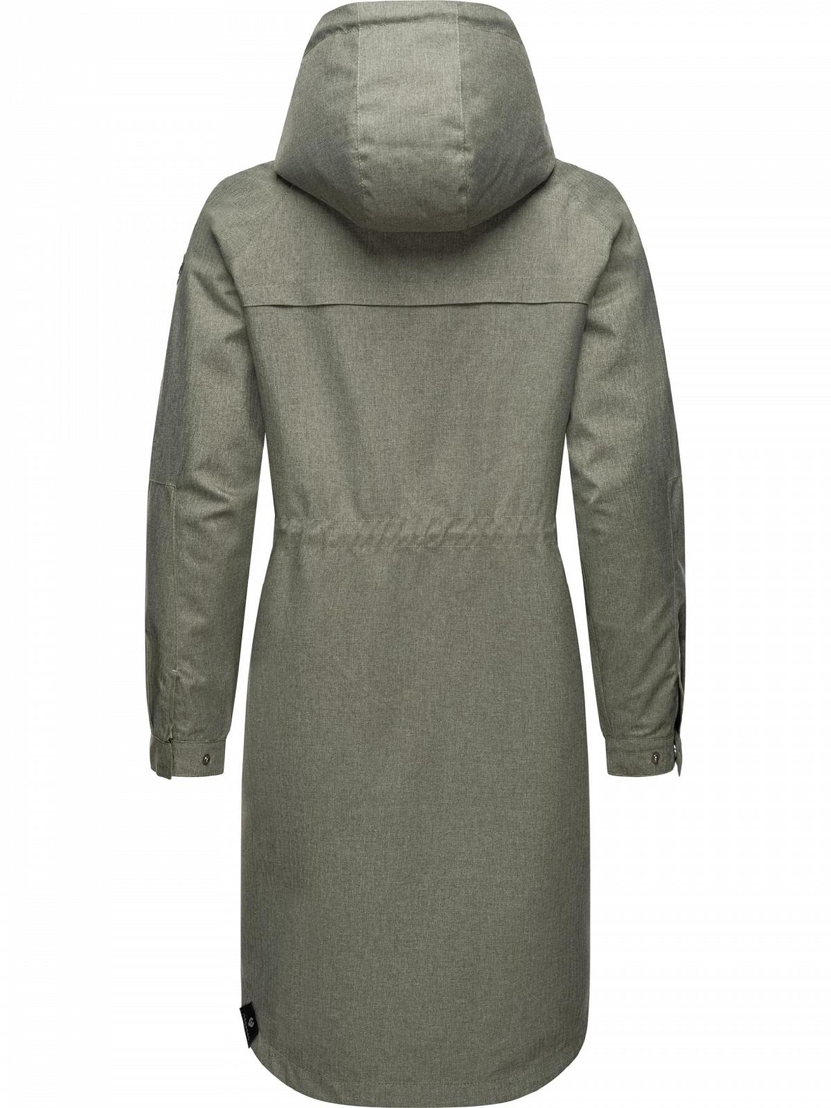 Переходная куртка Ragwear Belinka Женская Легкая куртка Длинная с капюшоном Водонепроницаемая, фото №3