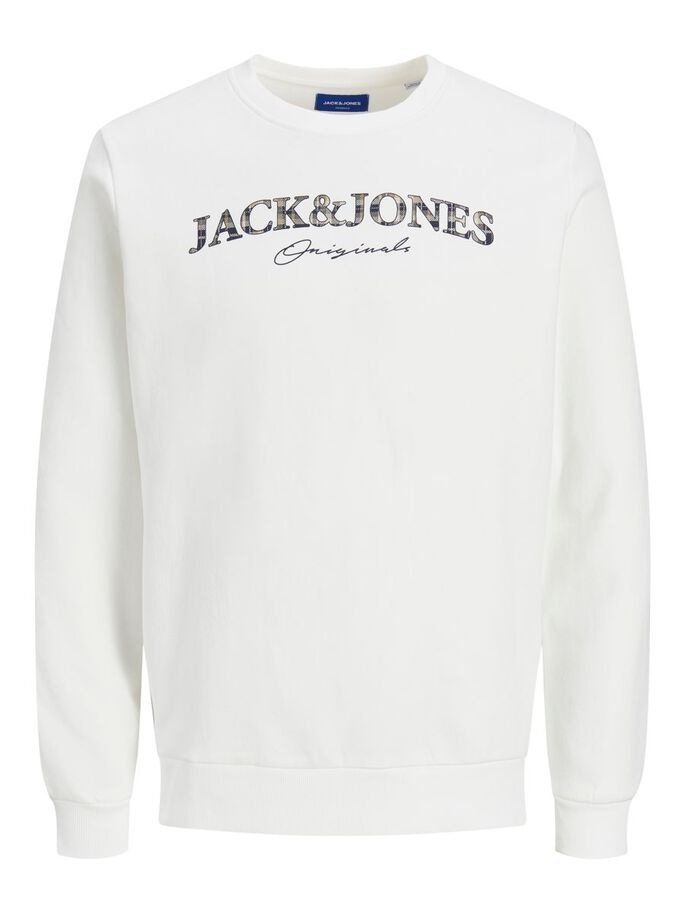 Світшот JORMINISTRY SWEAT CREW NECK 12180410 Cloud Dancer Jack&Jones  L, фото №1