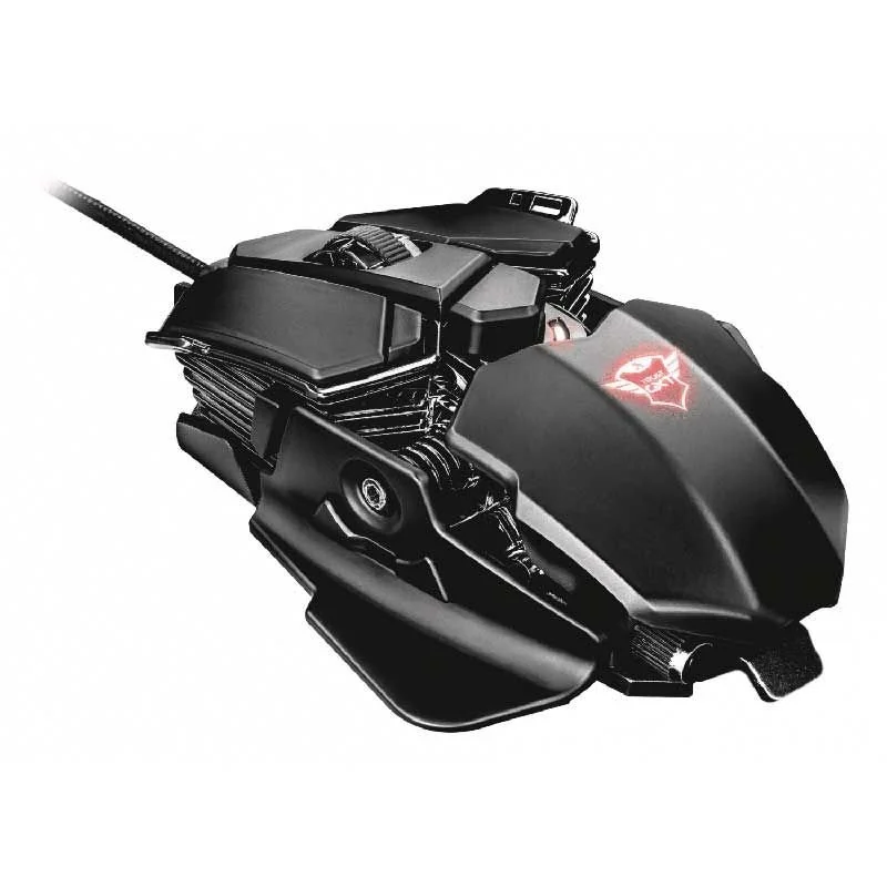 Ігрова дротова миша Trust GXT 138 X-Ray / USB / 4000 DPI / 10 кнопок / RGB підсвітка / Чорна, фото №2 Ігрова дротова миша Trust GXT 138 X-Ray / USB / 4000 DPI / 10 кнопок / RGB підсвітка / Чорна, фото №2