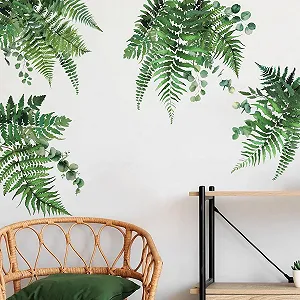 Наклейки на стіну HPNIUB Набір із 4 шт. Зелені рослини Знімні ліани - Фото 1