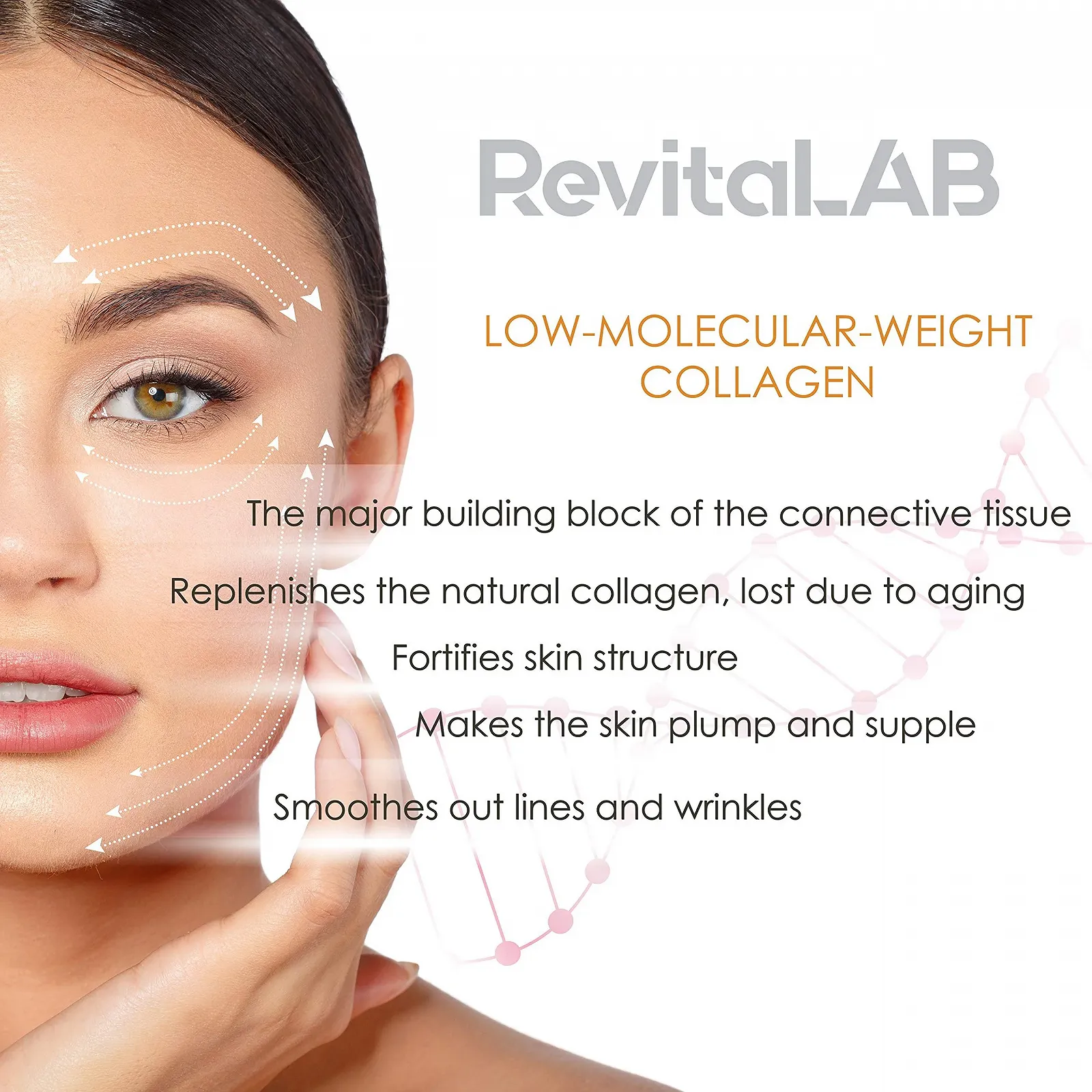 Крем дневной и ночной RevitaLAB Anti-Ageing с коллагеном, гиалуроновой кислотой, Q10 и аргановым маслом 50 мл, фото №7 Крем дневной и ночной RevitaLAB Anti-Ageing с коллагеном, гиалуроновой кислотой, Q10 и аргановым маслом 50 мл, фото №7