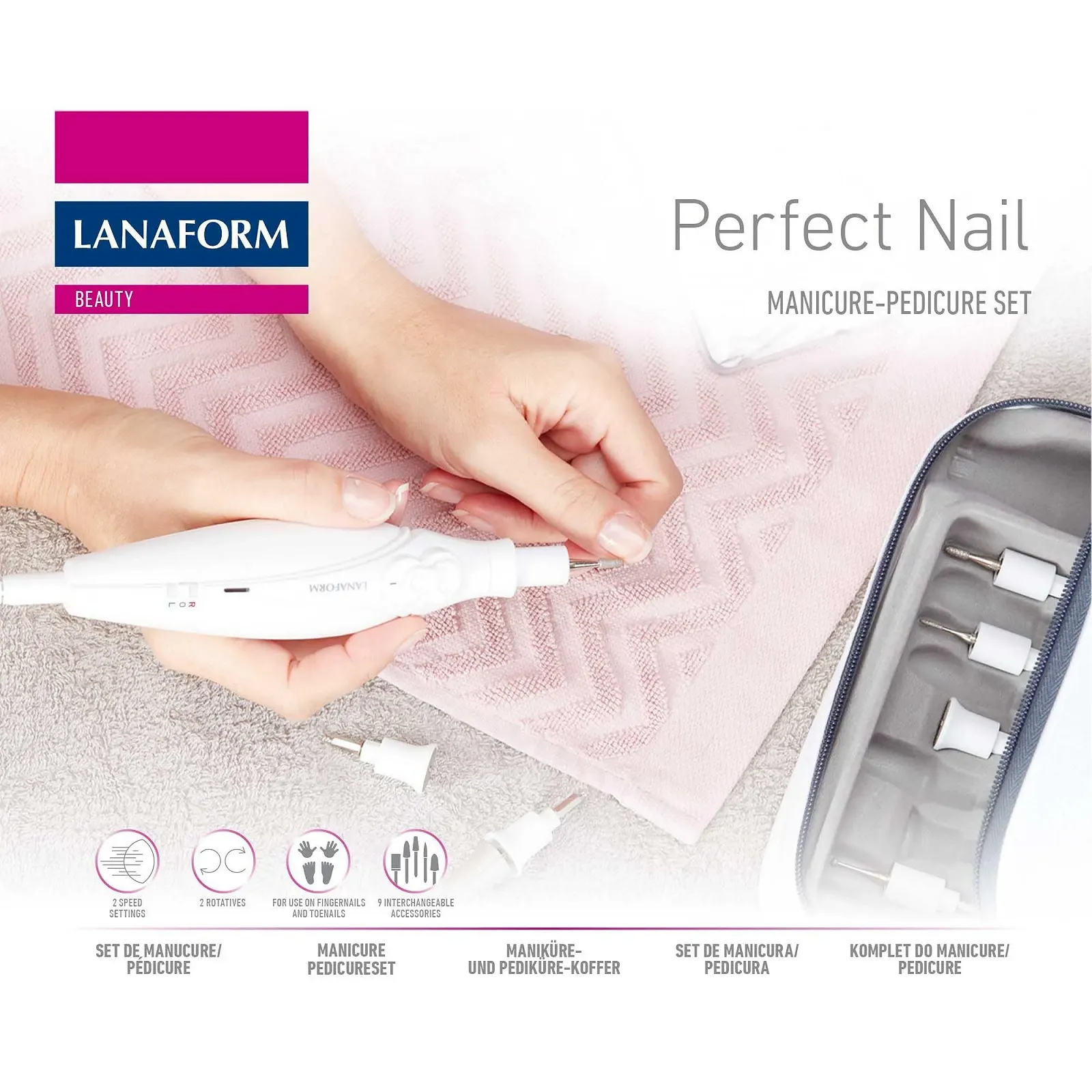Набір для манікюру/педикюру Lanaform Perfect Nail, фото №7