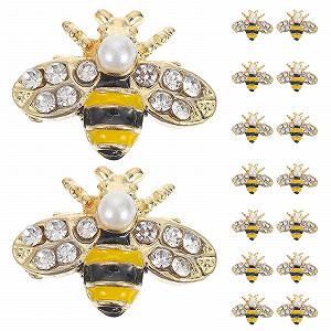 Украшения для ногтей Пчела Beavorty 3D сплав 1.3 x 1 x 0.5 см, 20 шт - Фото 1