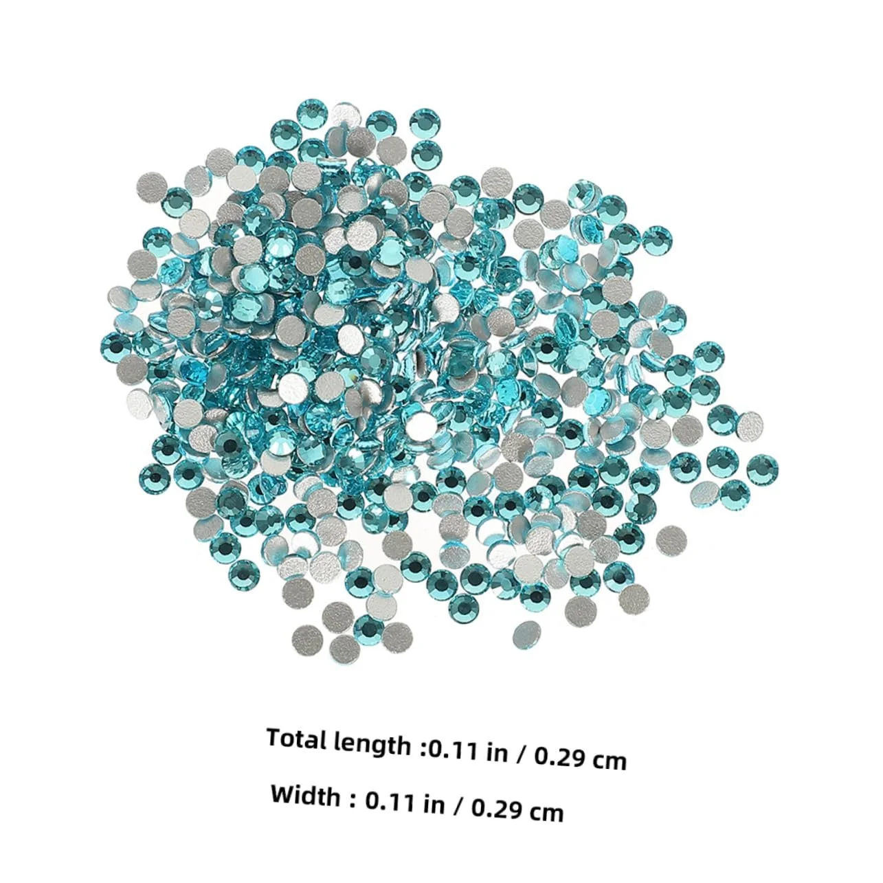 Стрази COHEALI 2880 шт. Плоскі стрази кришталеві прикраси для рукоділля, фото №2