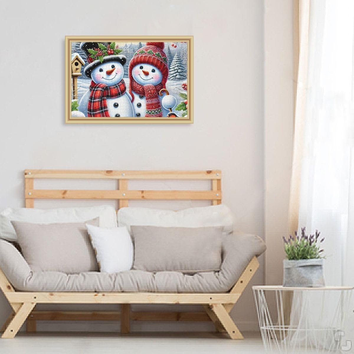 Пазл Зимний рождественский снеговик 500 деталей 2 мм, фото №6