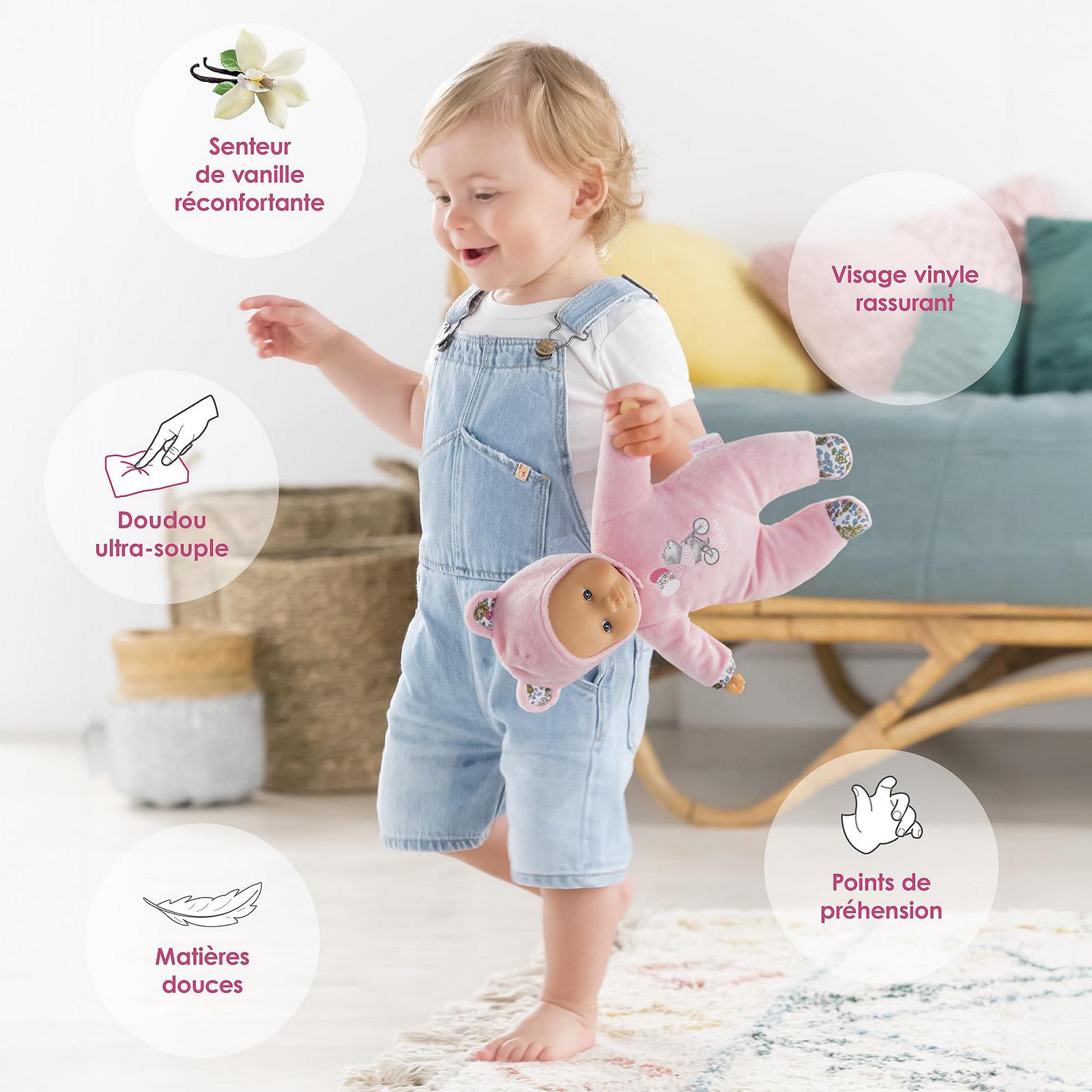 Кукла Мой Нежный Друг Corolle Мишка Розовый Мягкое Тело с Капюшоном Метка для Имени Аромат Ванили 30 см, фото №6