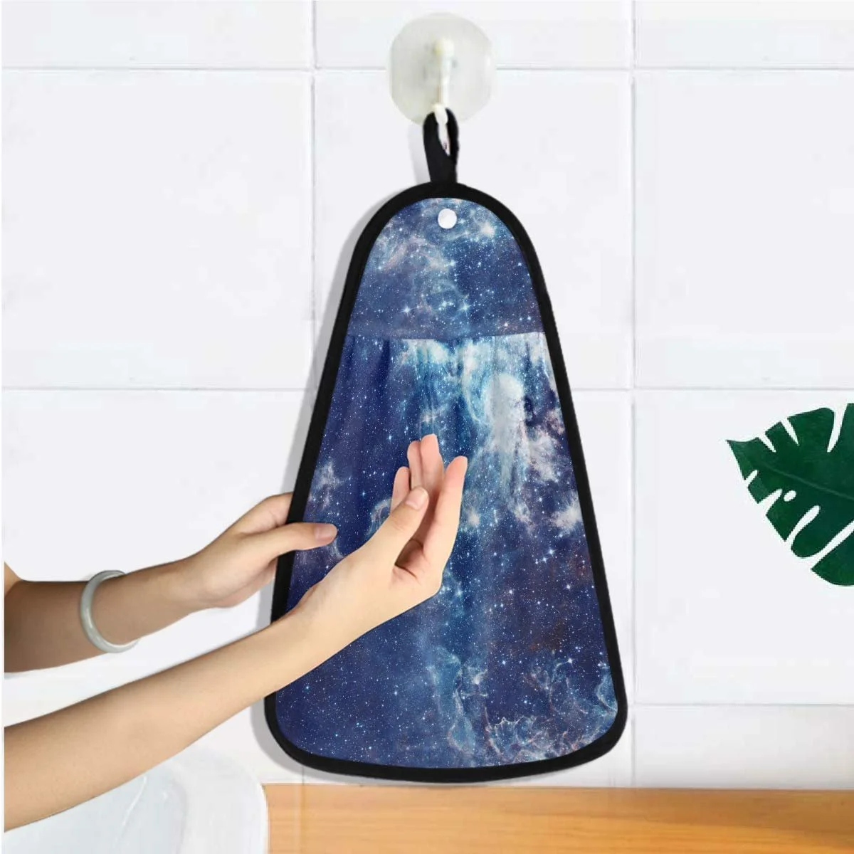 Полотенце Galaxis Weltraum 42 x 31 см быстросохнущее впитывающее полиэстер и хлопок, фото №5