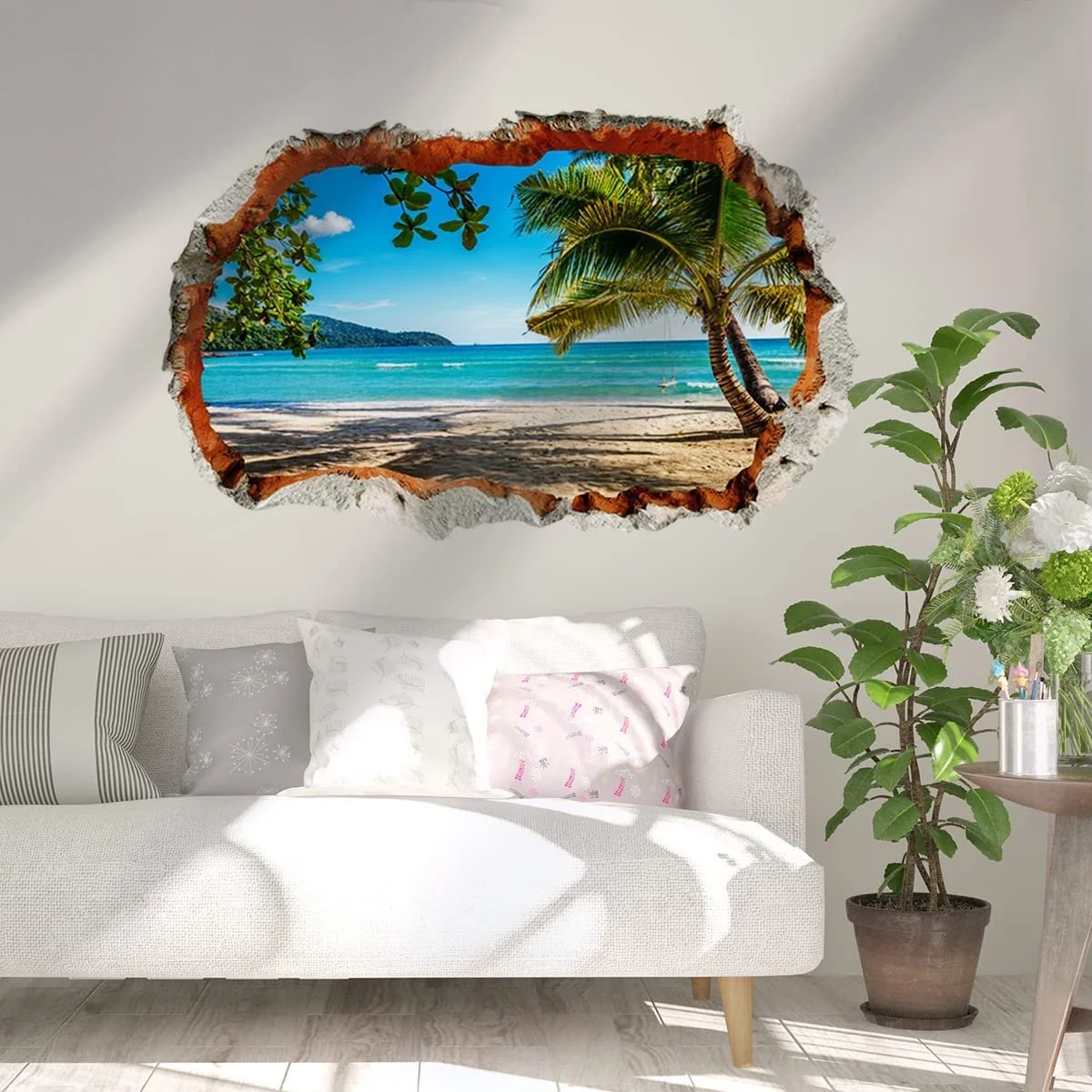 Наклейка для стін WandSticker4U 3D View of the Sea 90 x 60 см, фото №2