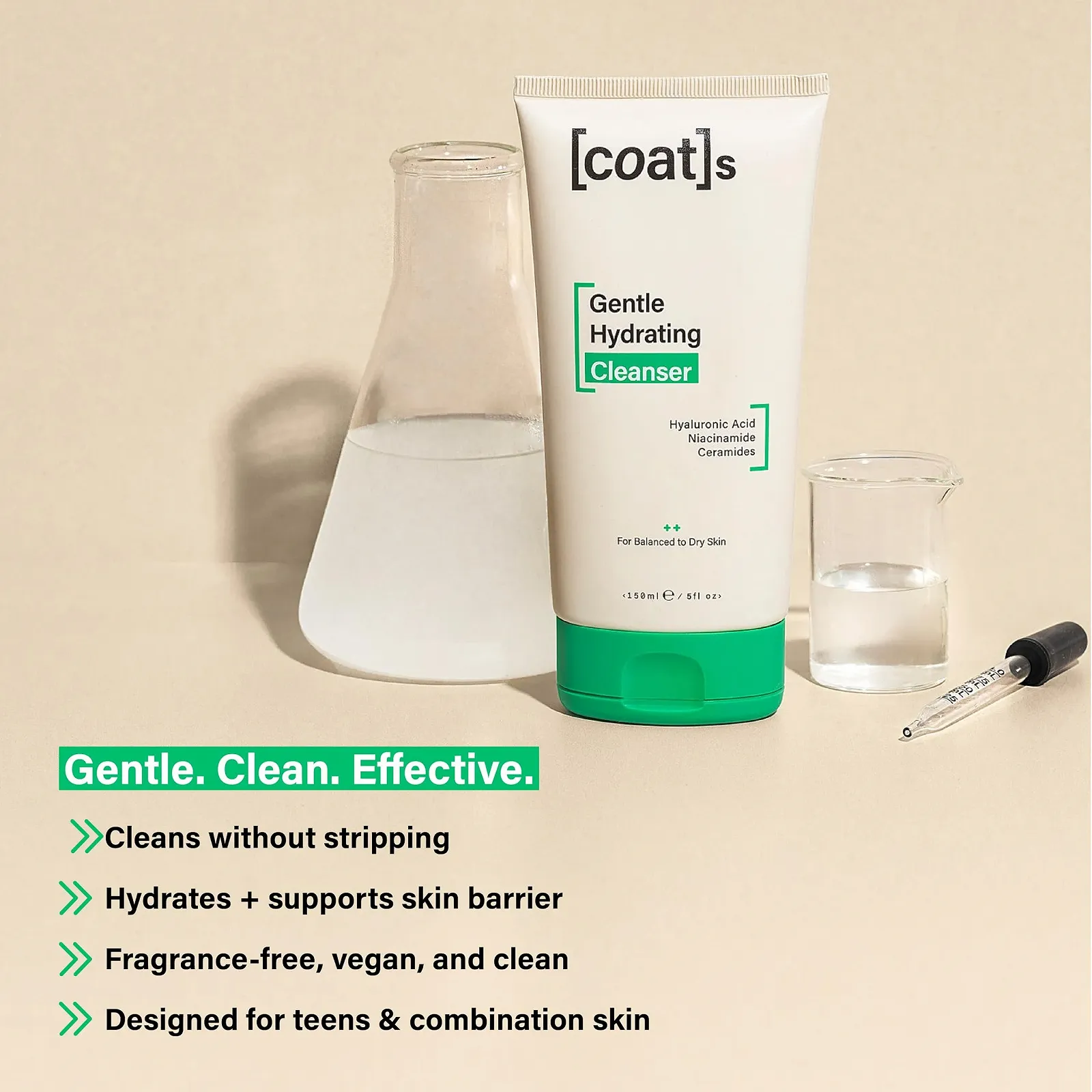 Средство для умывания Coats Gentle Hydrating Facial Cleanser с керамидами + гиалуроновой кислотой для увлажнения. Средство для умывания для мужчин и женщин. Средство для снятия макияжа. Для комбинированной и сухой кожи (150 мл), фото №7 Средство для умывания Coats Gentle Hydrating Facial Cleanser с керамидами + гиалуроновой кислотой для увлажнения. Средство для умывания для мужчин и женщин. Средство для снятия макияжа. Для комбинированной и сухой кожи (150 мл), фото №7