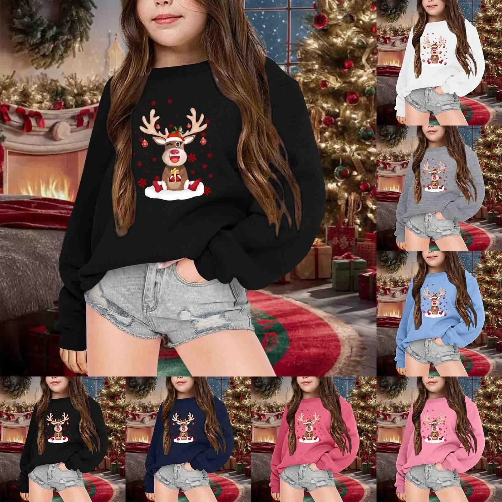 Різдвяний світшот Дитячий без капюшона З круглим вирізом, фото №5