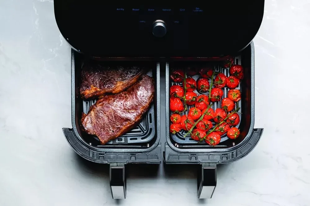 Мультипіч Instant Vortex Plus Dual ClearCook / 7.6 л / 1700 Вт / Чорна-Серебриста, фото №4