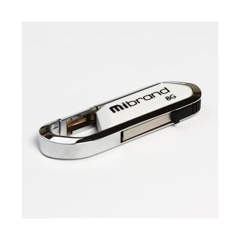USB флеш-накопитель Mibrand 8GB Aligator White 2.0 MI2.0/AL8U7W, фото №1