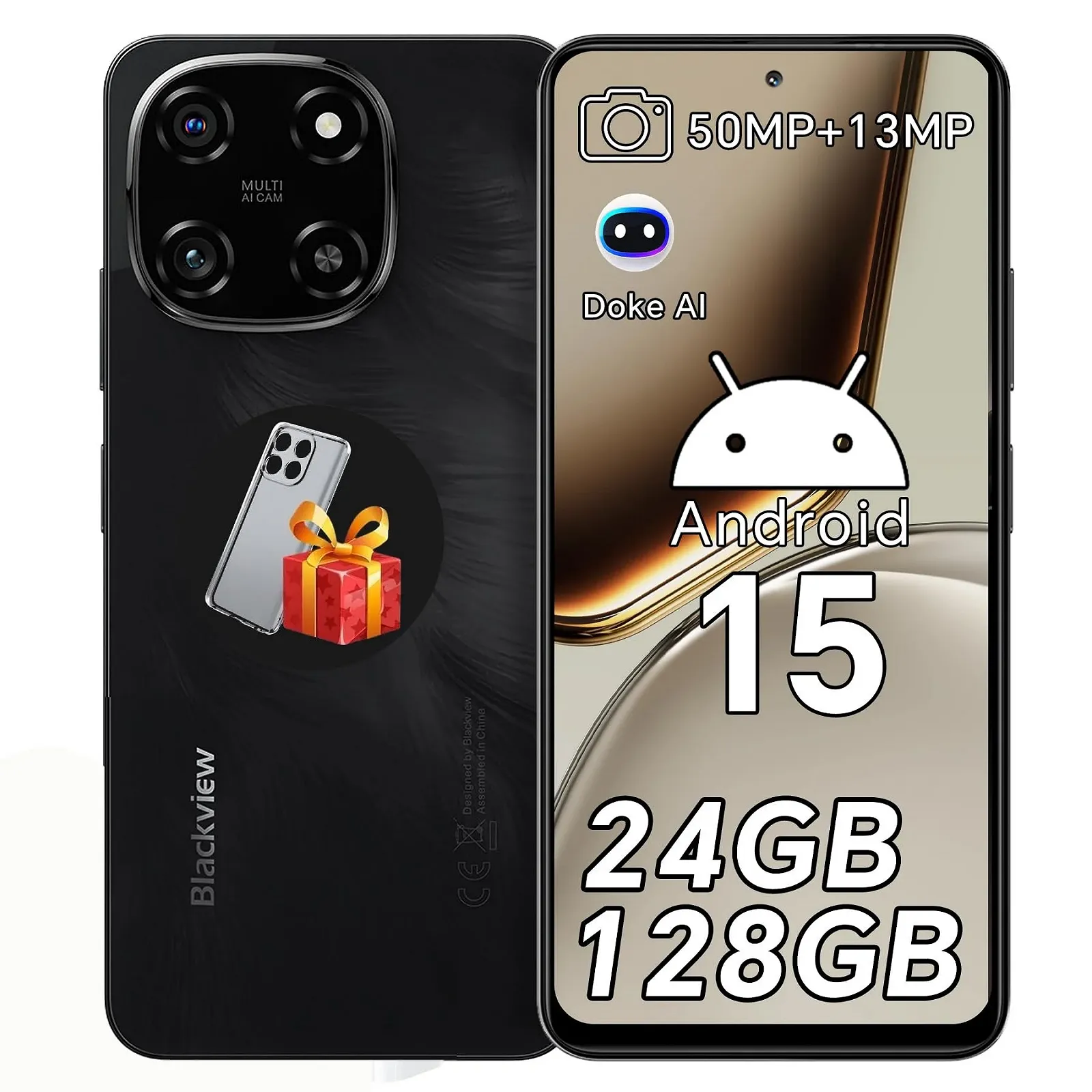Смартфон Blackview 24/128 ГБ 6,67" 90 Гц 50+13 Мп 5000 мАг, фото №1 Смартфон Blackview 24/128 ГБ 6,67" 90 Гц 50+13 Мп 5000 мАг, фото №1