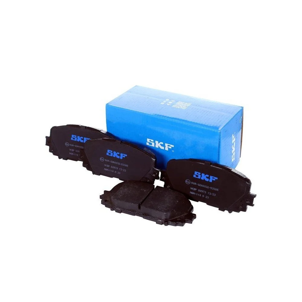 Комплект гальмівних колодок SKF VKBP 80970 для DAIHATSU TOYOTA передній міст, фото №1 Комплект гальмівних колодок SKF VKBP 80970 для DAIHATSU TOYOTA передній міст, фото №1
