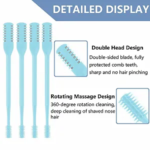 Тример для носа Double-Sided Nose Hair Knife з 360° обертанням synthetic.ua - Фото 1