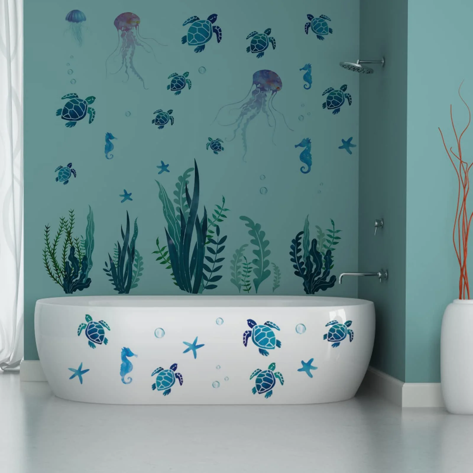 Наклейки на стіну BLMHTWO Sea Turtles 2 шт., фото №5