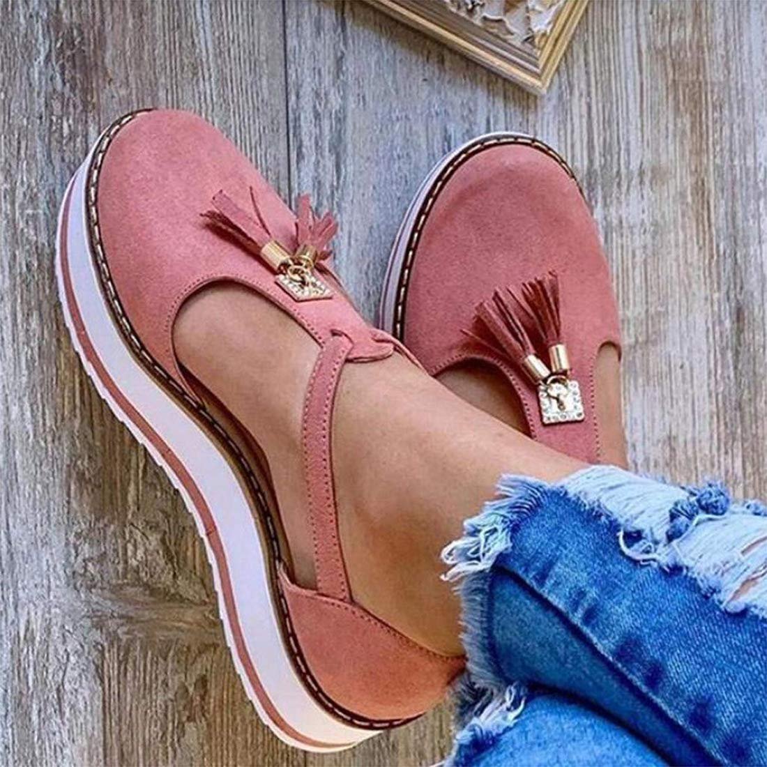 Летние Сандали Женские Модные Ремешок с Пряжкой Сплошной Каблук с Бахромой, фото №1 Летние Сандали Женские Модные Ремешок с Пряжкой Сплошной Каблук с Бахромой, фото №1