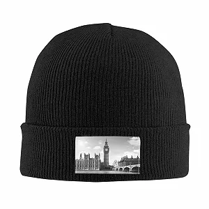 Шапки-бини JBYJBX с принтом London, шапка, осенняя/зимняя synthetic.ua - Фото 1