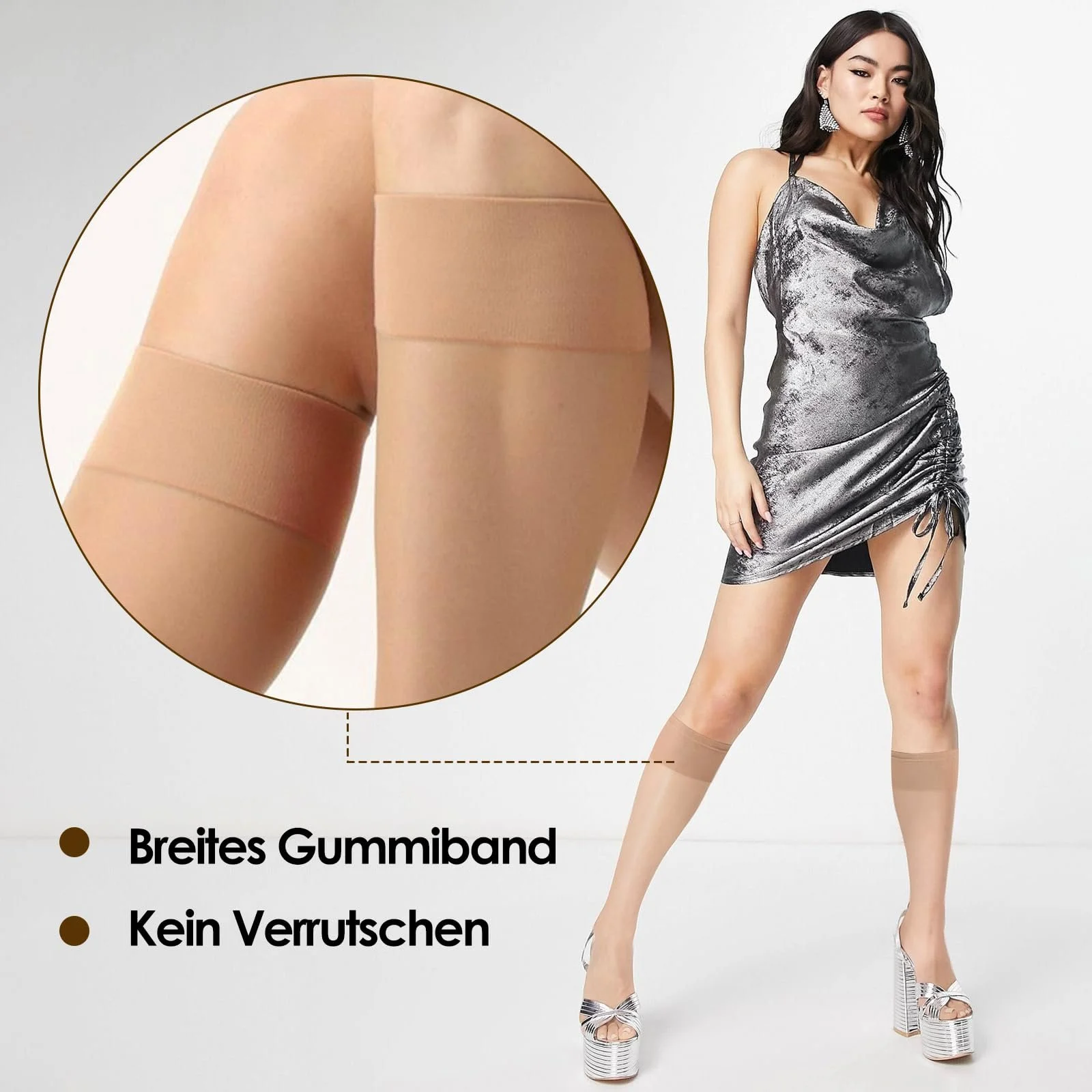 Жіночі гольфи 20D, тонкі панчохи, 12 пар, фото №3