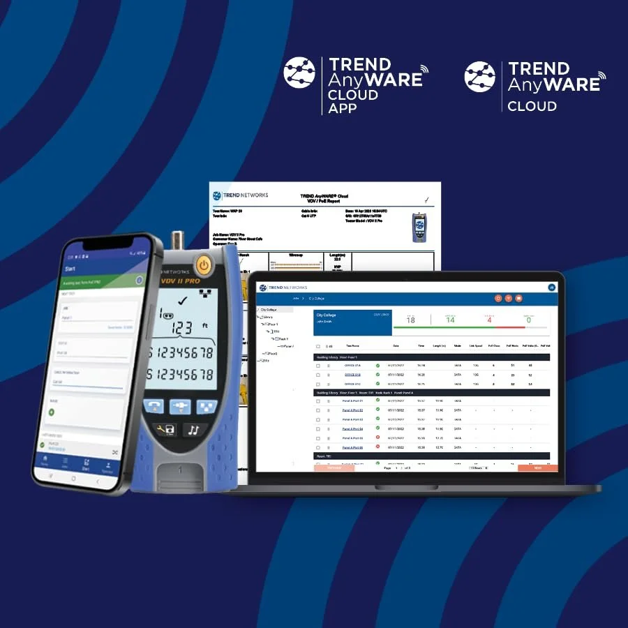 Тестер кабельний TREND Networks VDV II Pro для телефонних мережевих та телевізійних ліній Синій, фото №5