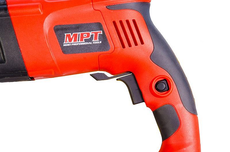 Перфоратор MPT PROFI SDS-PLUS 26 мм 800 Вт 900 об/хв 4850 уд/хв 3 Дж режими аксесуари 5 шт кейс MRHL2607, фото №6