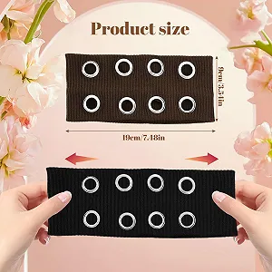 Повязка на голову эластичная с полыми люверсами Широкая synthetic.ua - Фото 1