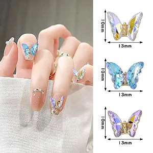 3D Блискучі метелики Стрази Акрилові прозорі synthetic.ua - Фото 1