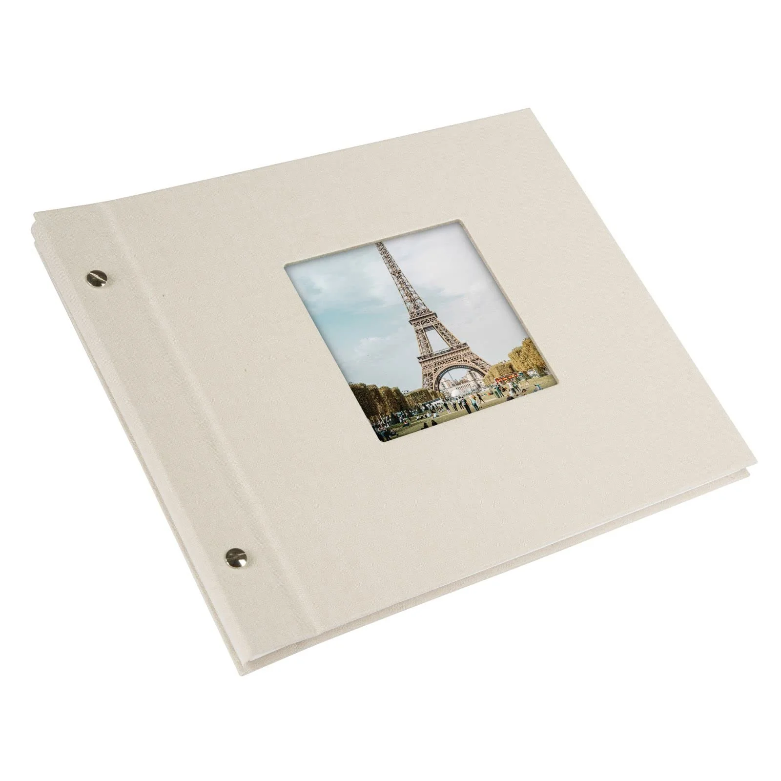 Фотоальбом на винтах Goldbuch Bella Vista С вырезом для фотографий 39 x 31 см, 40 страниц с защитными разделителями Расширяемый Лен, Серый, 28, Песочно-серый, 30 x 25 см, фото №3 Фотоальбом на винтах Goldbuch Bella Vista С вырезом для фотографий 39 x 31 см, 40 страниц с защитными разделителями Расширяемый Лен, Серый, 28, Песочно-серый, 30 x 25 см, фото №3