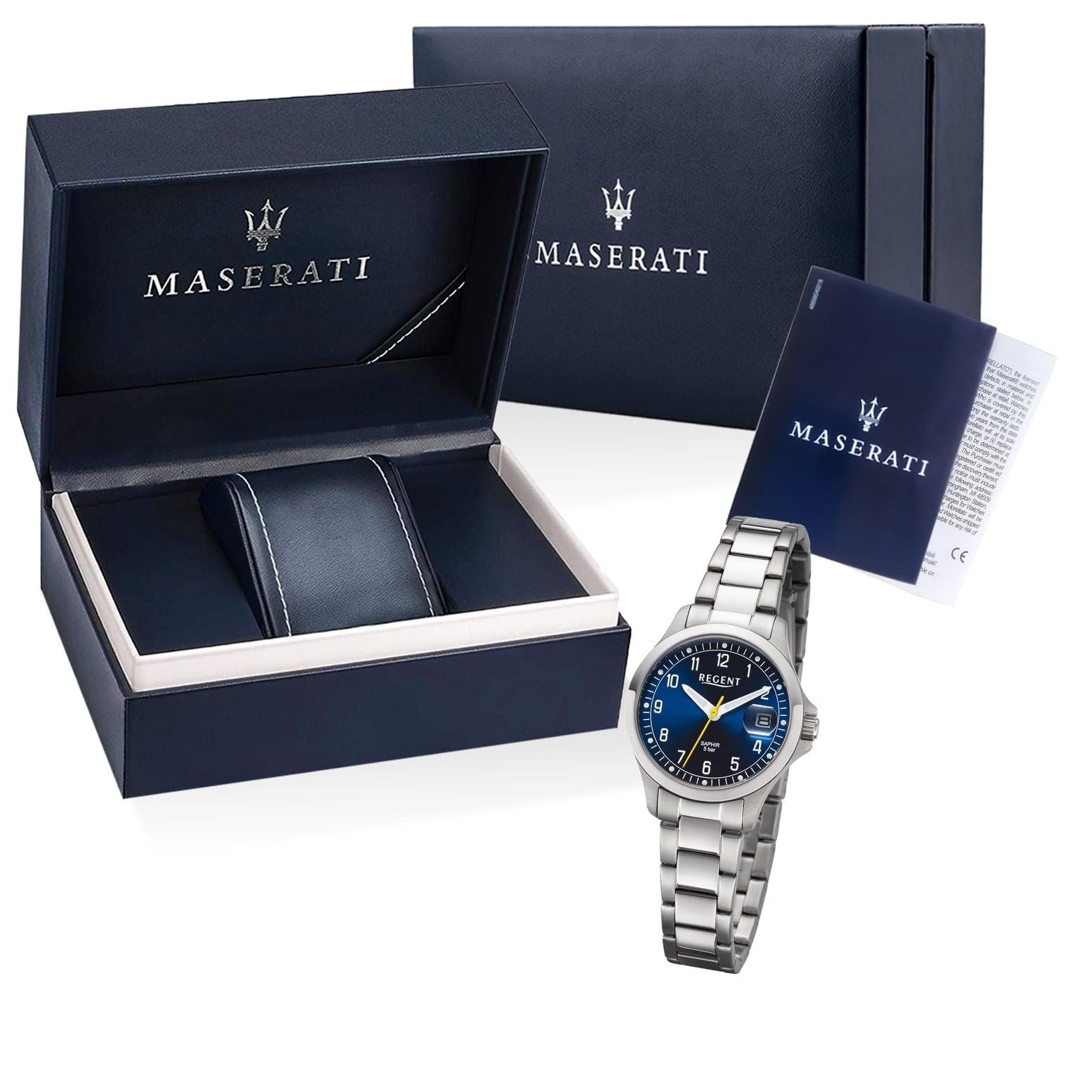 Женские часы REGENT Сталь/Синий 5 Bar 12221200, Серебряно-синий, Браслет, фото №4 Женские часы REGENT Сталь/Синий 5 Bar 12221200, Серебряно-синий, Браслет, фото №4