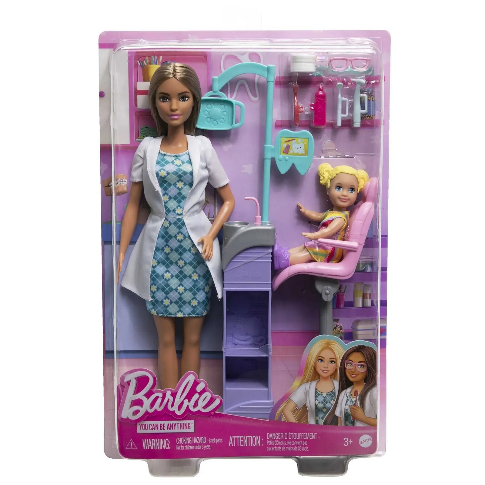 Лялька Barbie HKT70 Стоматолог Набір з лікуючим кріслом, візком з інструментами та аксесуарами, фото №6 Лялька Barbie HKT70 Стоматолог Набір з лікуючим кріслом, візком з інструментами та аксесуарами, фото №6