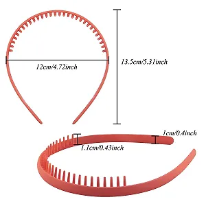 Обруч для волос Duufin с расческой, 12 штук, Разноцветные synthetic.ua - Фото 1