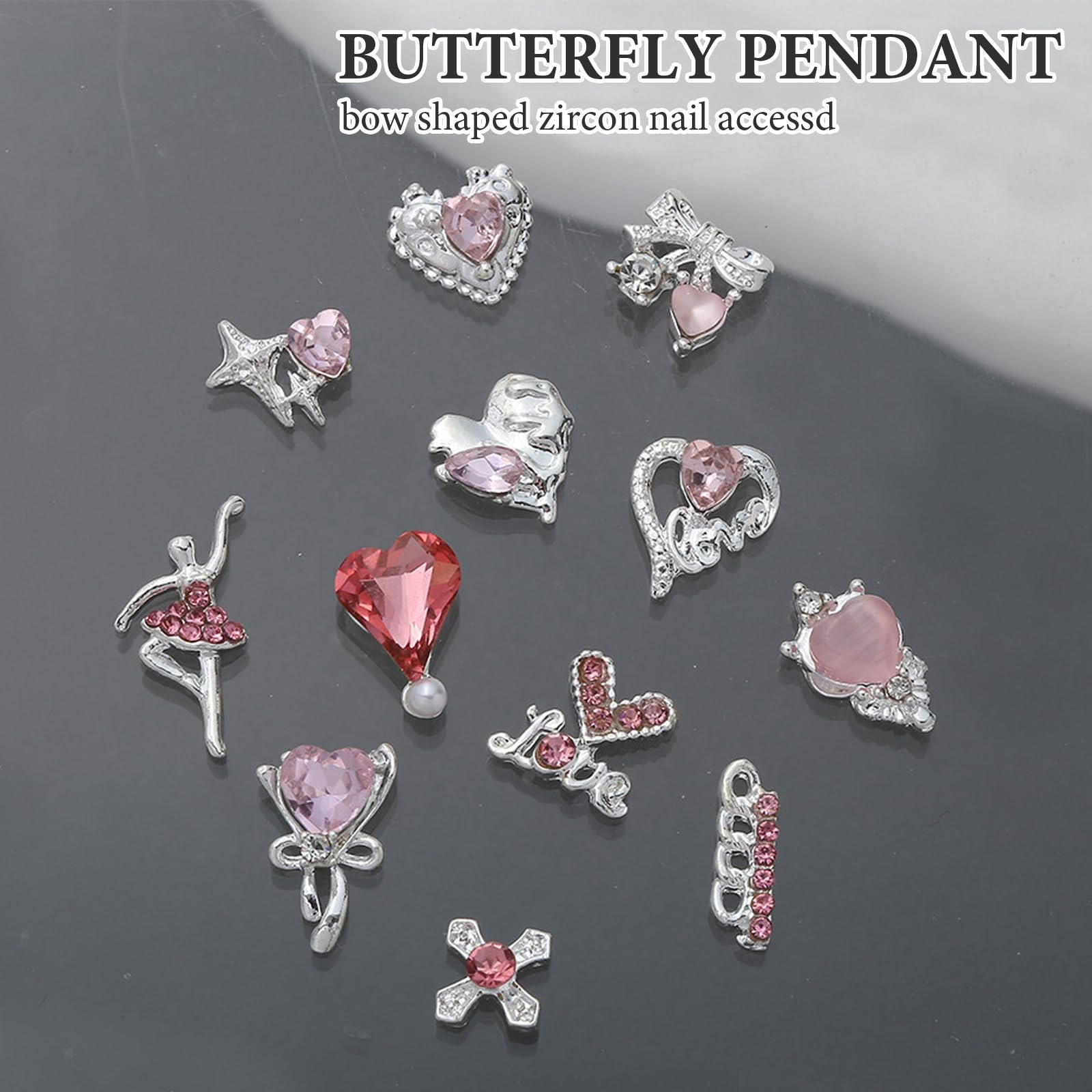 Набір прикрас для нігтів 19 шт, Змішані, фото №1