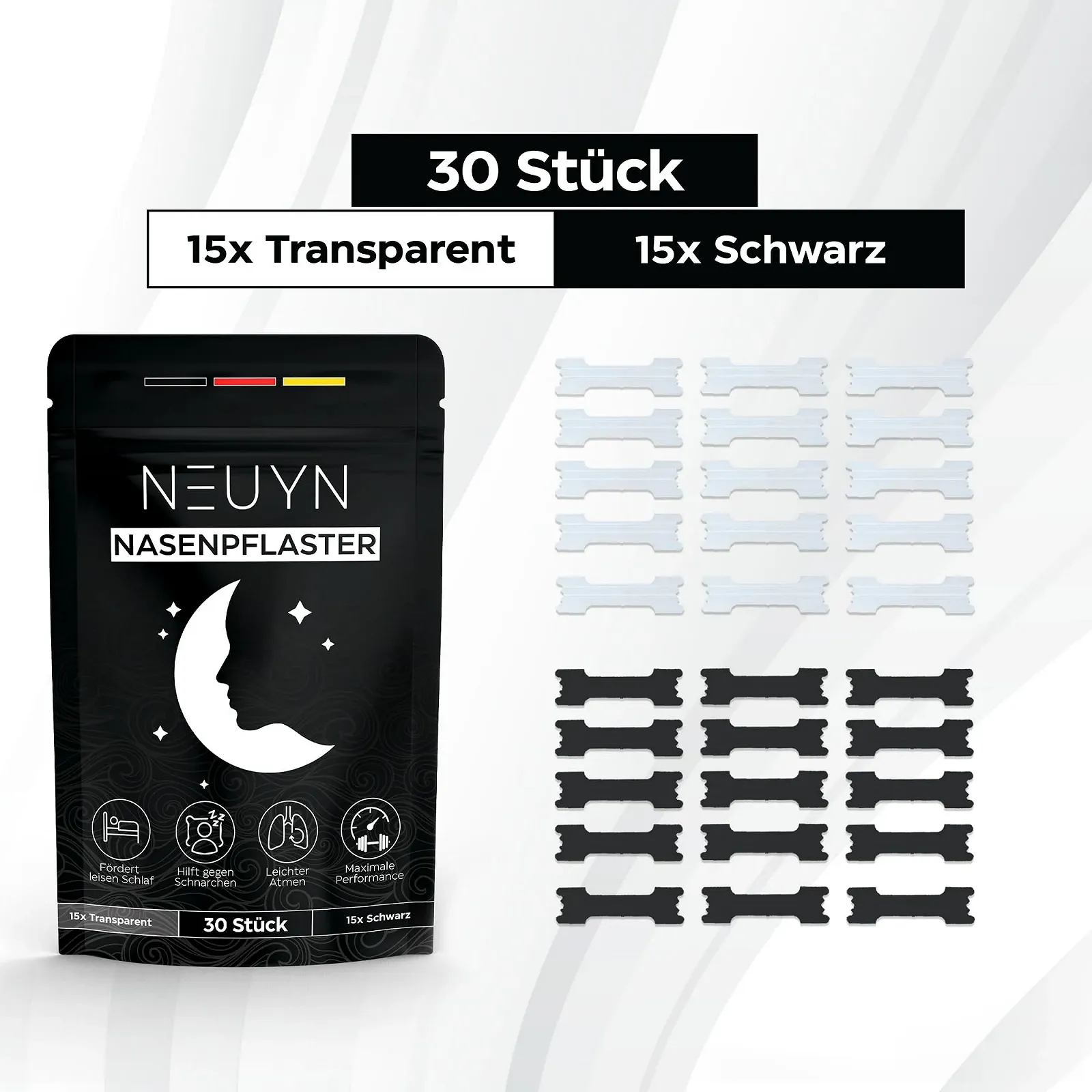 Пластыри для носа для улучшенного носового дыхания, против храпа и заложенности носа, для спортсменов., фото №2