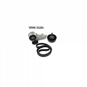 Комплект поликлинового ремня SKF VKMA 34104 для CHRYSLER DODGE FORD RENAULT TOYOTA - Фото 1