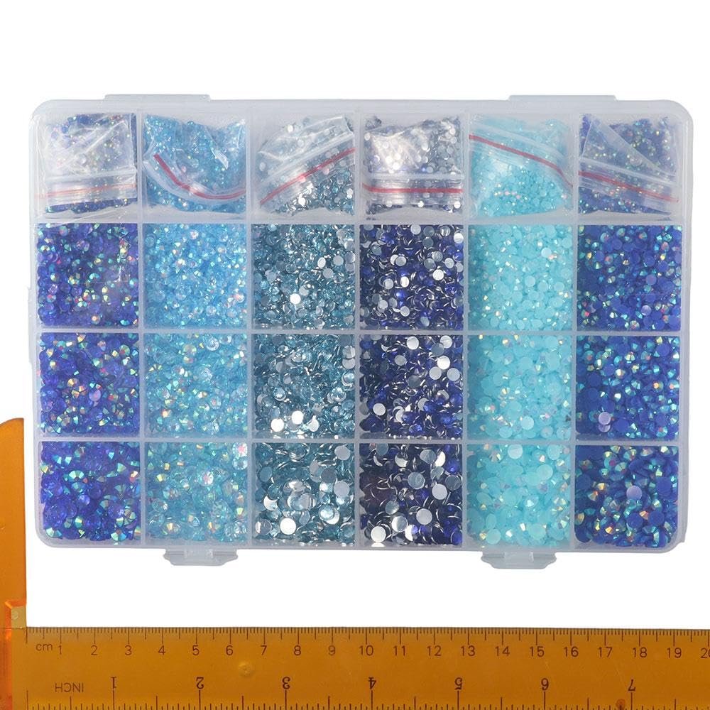 Стрази зі штучної смоли 2 mm, 3 mm, 4 mm, 5 mm, Синій, 30000 шт, фото №7 Стрази зі штучної смоли 2 mm, 3 mm, 4 mm, 5 mm, Синій, 30000 шт, фото №7