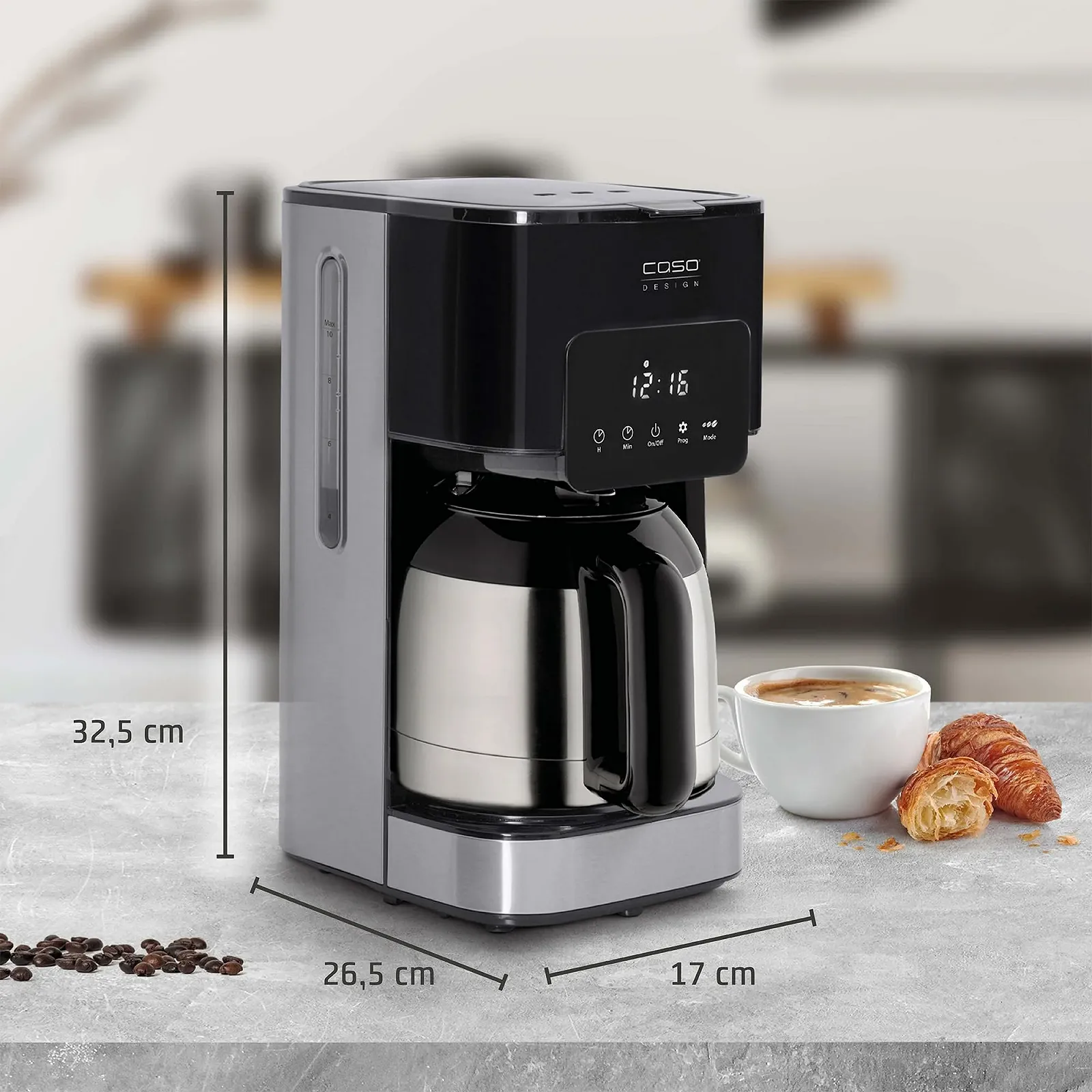 Капельная кофеварка Caso Coffee Taste & Style Duo Thermo 2 термокувшина 1.2 л 92-96°C, фото №10