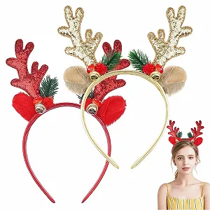 Набор из 2 рождественских обручей на голову. - Фото 1