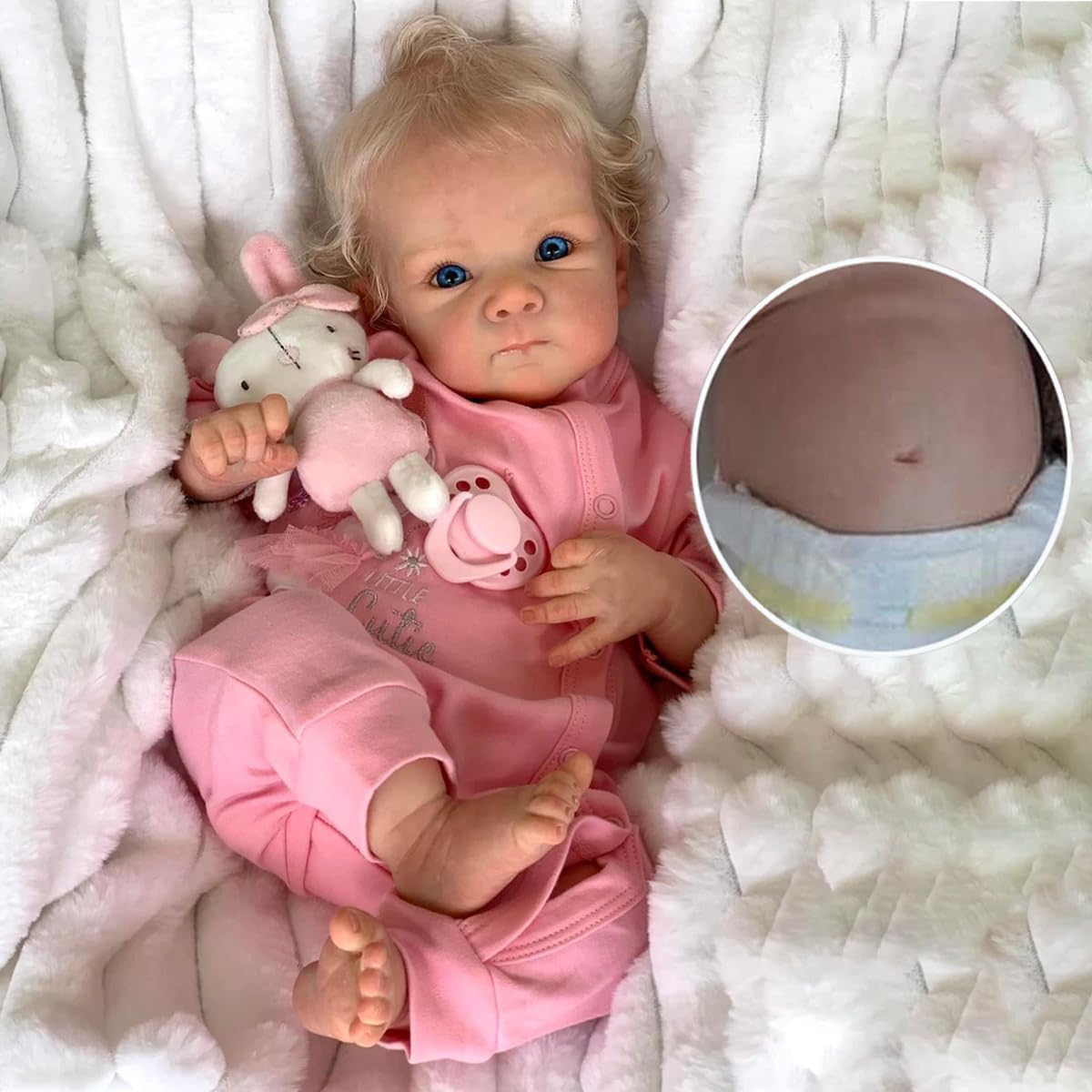 Кукла Zero pav Reborn Baby Full Silicone Lifelike 48 см, фото №1