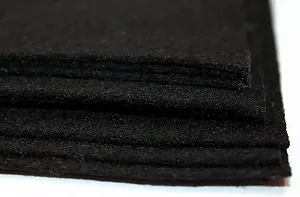 Фетр для поделок мягкий Лентомания 20*30см черный FELT81 - Фото 1