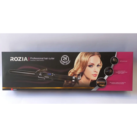 Плойка ROZIA HR-772 28мм черная с регулятором температуры, фото №4