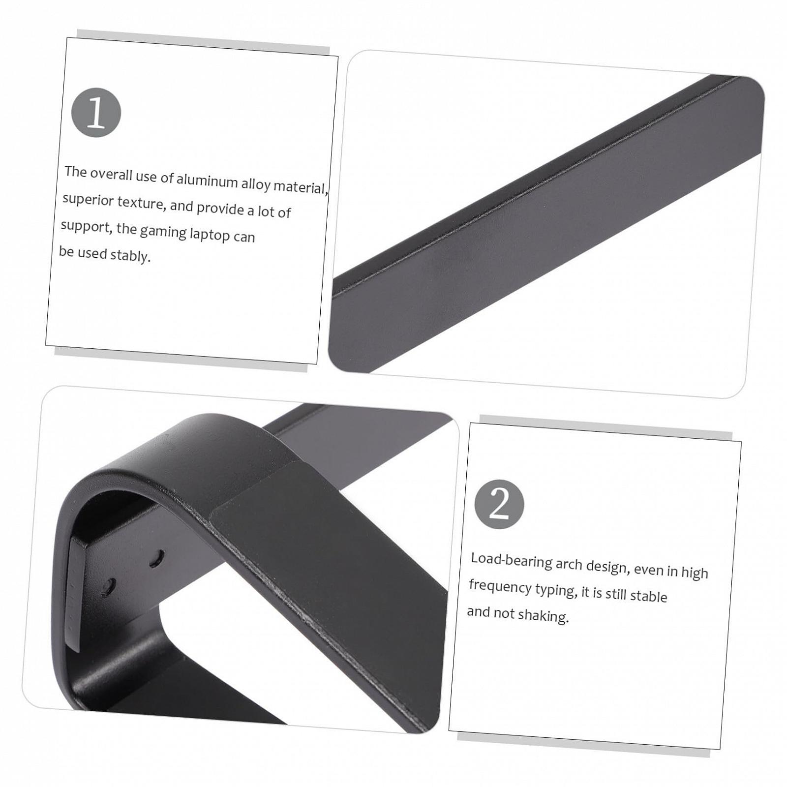 Подставка для ноутбука Алюминиевый сплав Эргономичный дизайн Охлаждение полостью Совместимость с MacBook Защита позвоночника, фото №6