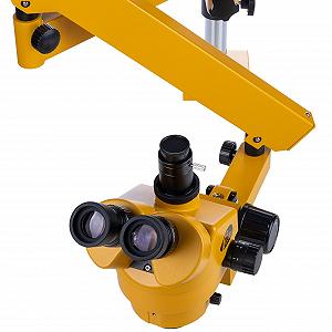 Микроскоп стереоскопический Rosfix Neptune Pro MSNP-T-WDMS3-O тринокулярный увеличение 7-45x, рабочее расстояние 100 мм, цвет оранжевый synthetic.ua - Фото 1