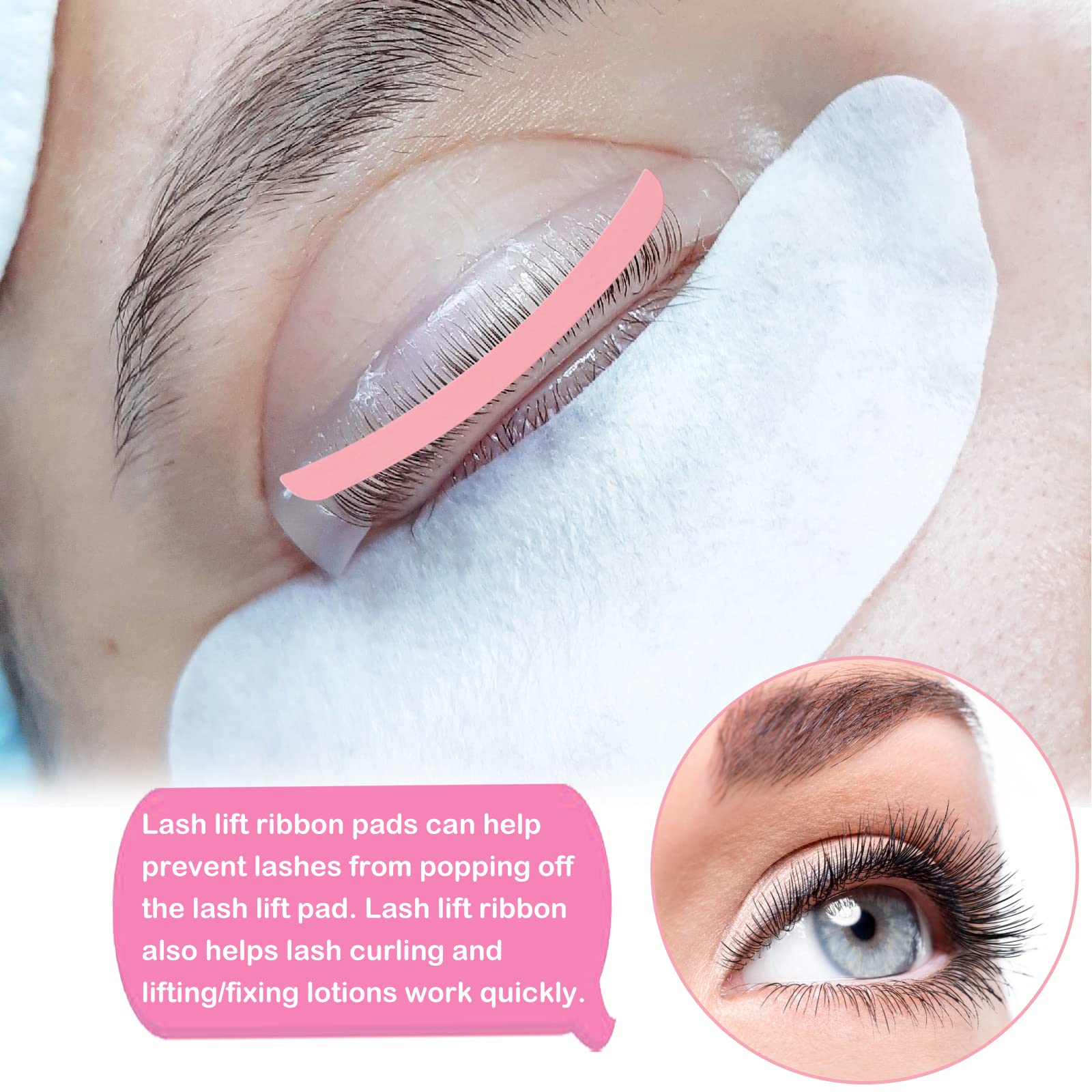 Набір для завивки вій Reusable Eyelash Lift Pads Eyelash Lift Tool Soft Pads Silicone Perm Band Eyelash Lifting Compensator 4 кольори, фото №6