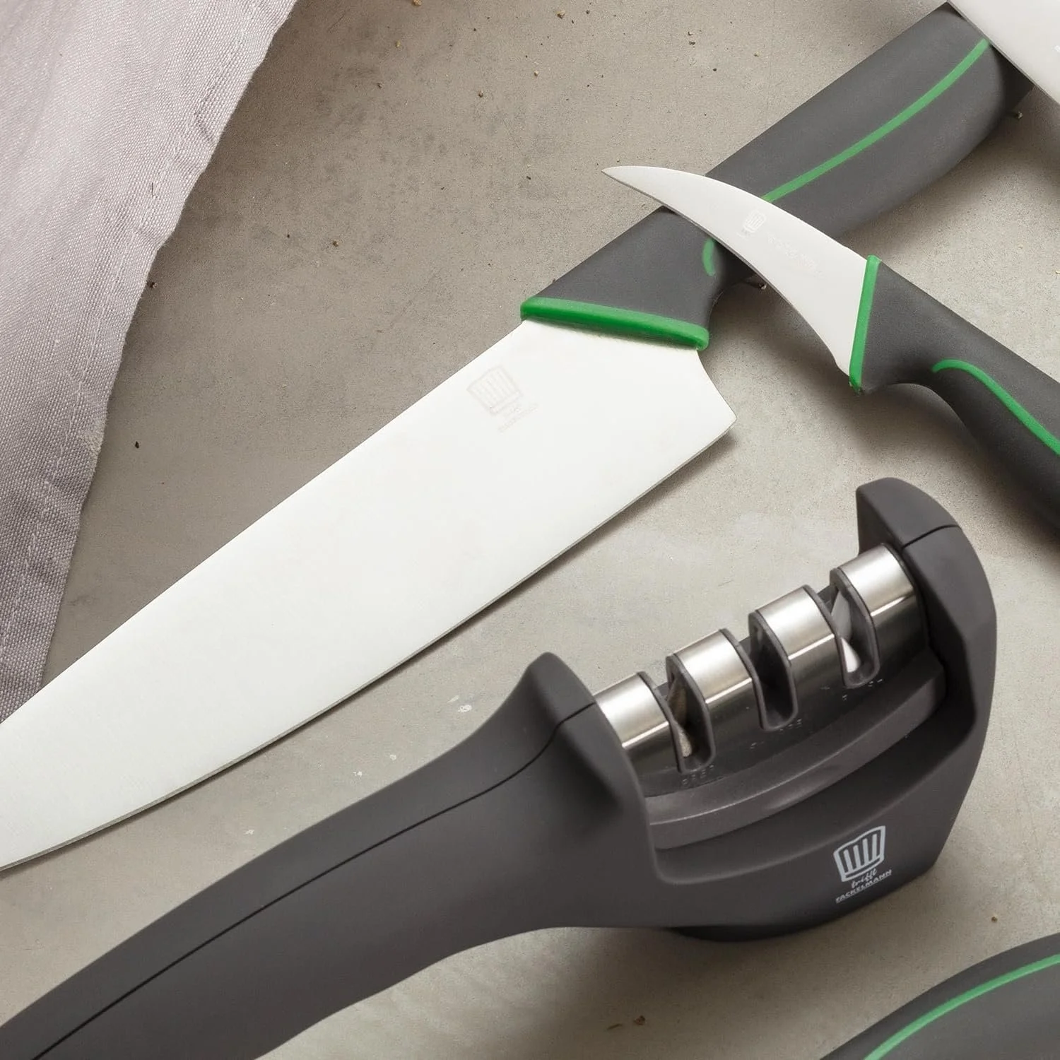 Точилка для ножів Chefkoch 210 x 50 x 75 мм Grey/Silver, фото №4