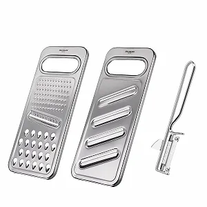 Набір: Універсальна терка Westmark Famos 100222E6 сріблястий, 3 шт - Фото 1