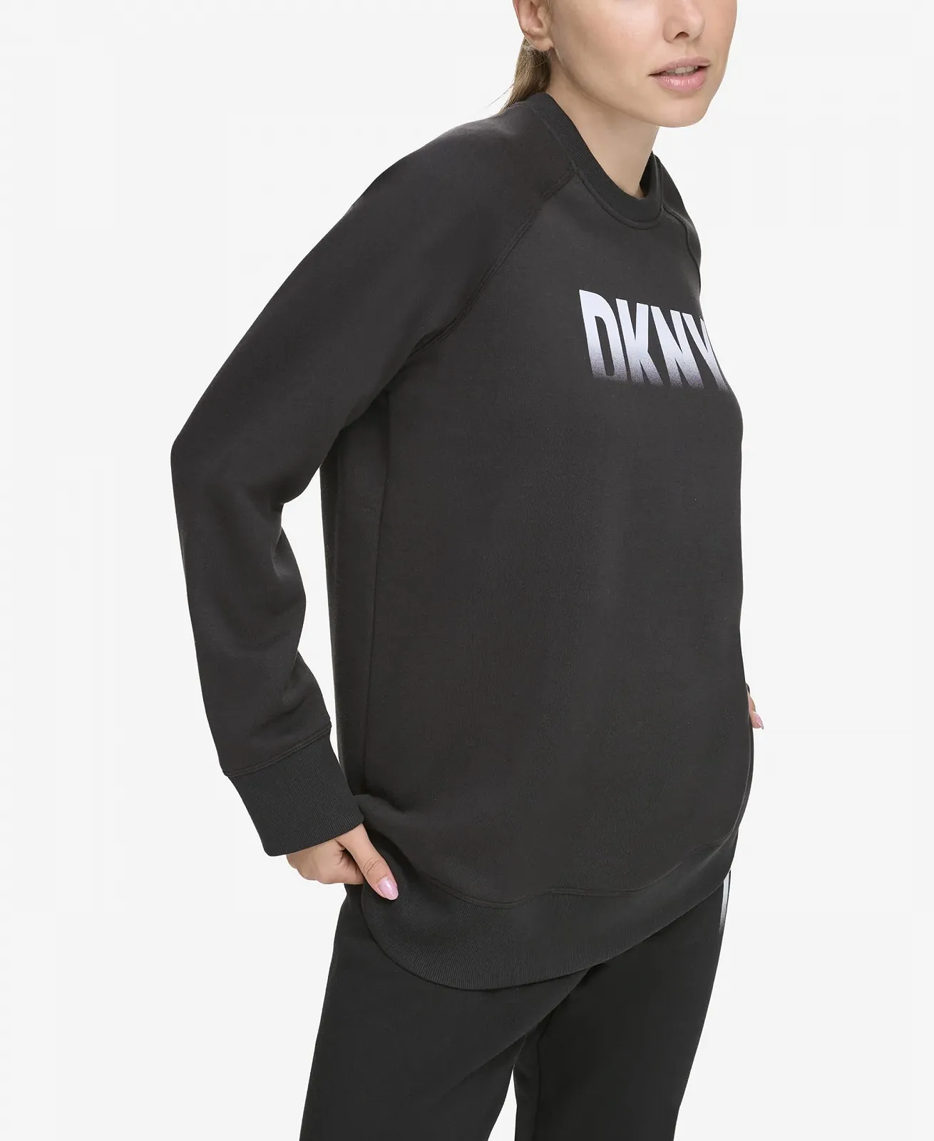 Жіночий світшот DKNY Fade Away Logo Longline, фото №3