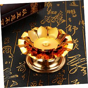 Подсвечник PRETYZOOM Lotus Creative Candle Cup synthetic.ua - Фото 1