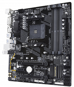 Материнська плата Gigabyte GA-AB350M-DS3H V2 (Socket AM4, AMD B350, ATX) - Фото 1