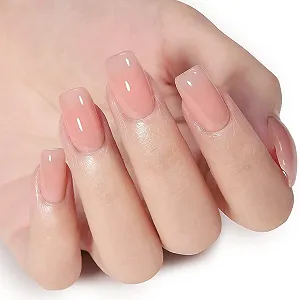 Гель-лак Vishime Nude Pink - Желейний гель натуральний рожевий напівпрозорий Soak Off 16 мл M122 synthetic.ua - Фото 1