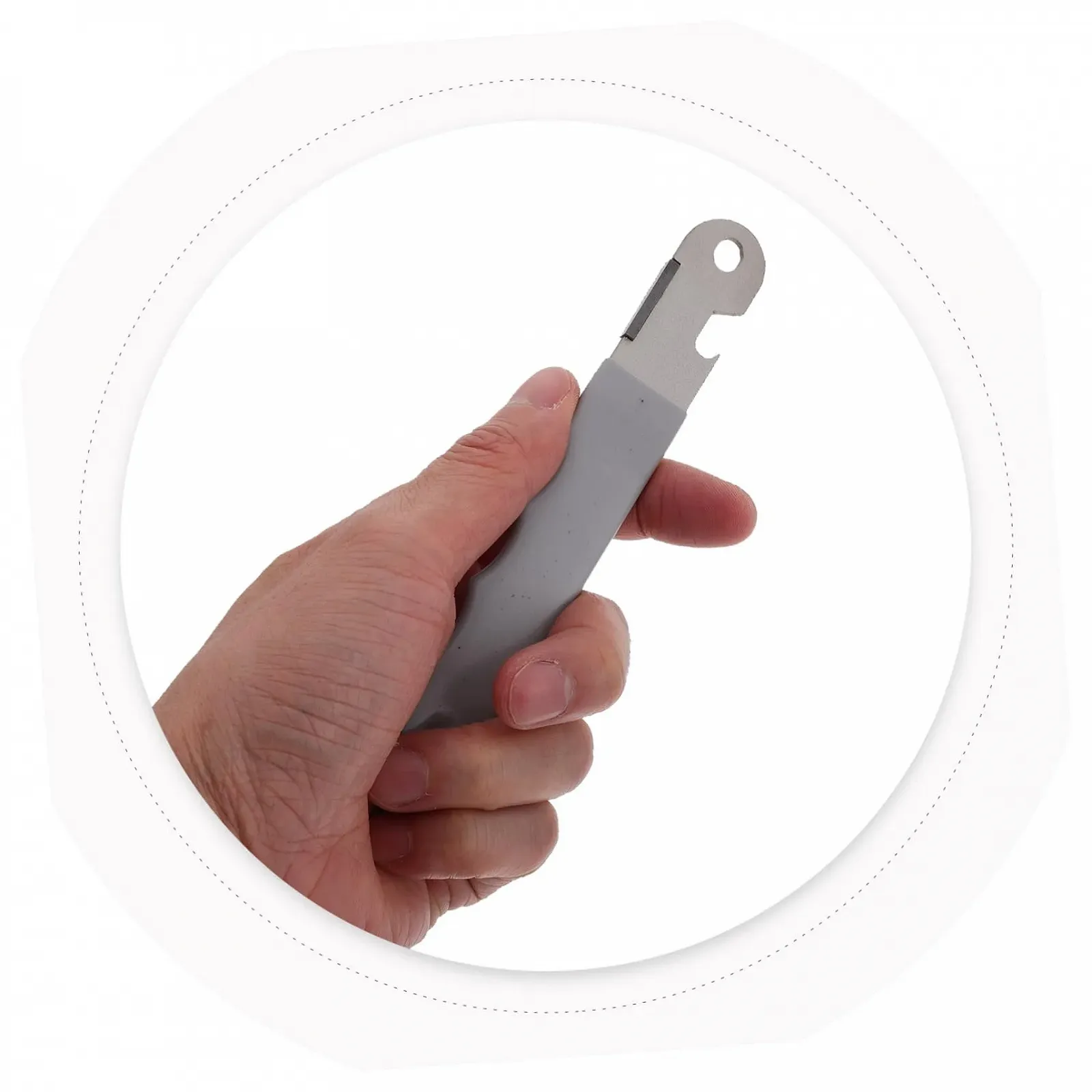 Ручна точилка для ножів та ножиць портативне з нержавіючої сталі сріблясте, фото №4